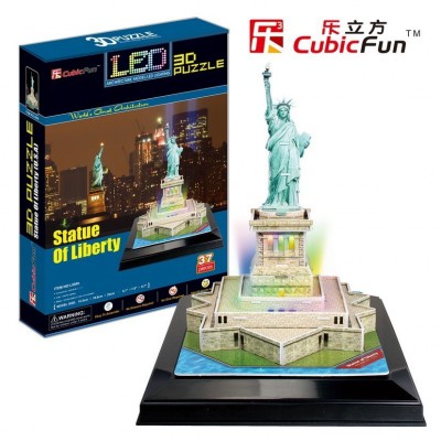 Cubic-Fun-L505H Puzzle 3D mit LED - Freiheitsstatue