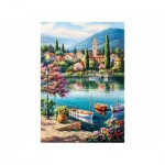 Puzzle  Perre-Anatolian-3597 Village Lake Afternoon