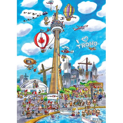 Puzzle Cobble-Hill-53502 DoodleTown: Toronto