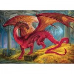 Puzzle  Cobble-Hill-80250 Red Dragon's Treasure