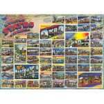 Puzzle  Cobble-Hill-80254 Vintage American Postcards