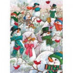 Puzzle  Cobble-Hill-85081 XXL Teile - Hill of a Lot of Snowmen