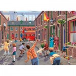  Jumbo-11376 2 Puzzles - Playing in the Street