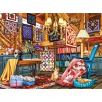 Puzzle  Sunsout-28594 The Quilt Lodge