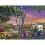 Puzzle  Sunsout-31416 XXL Teile - Camping im Paradies