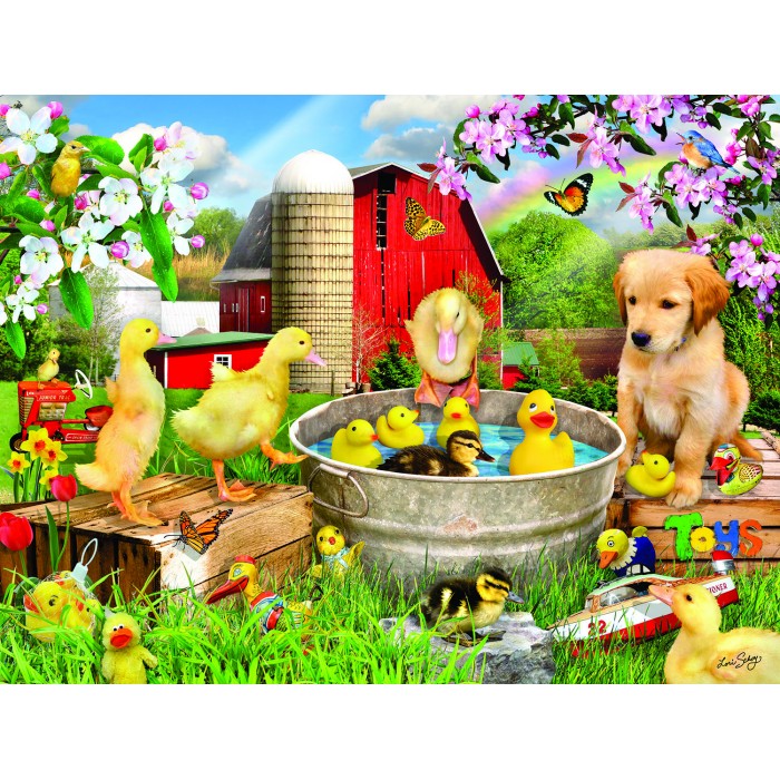 Puzzle  Sunsout-35223 XXL Teile - Bathtub Toys
