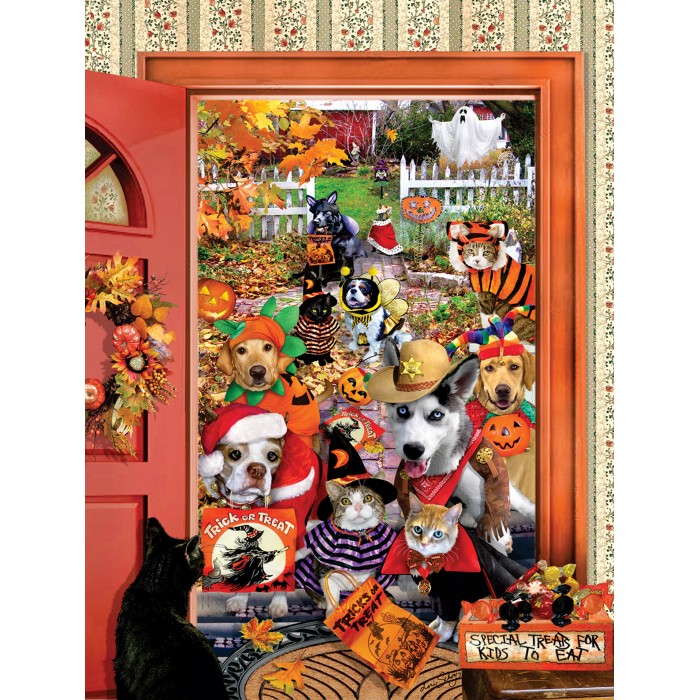Puzzle Sunsout-35276 XXL Teile - Lori Schory - Halloween Beggars