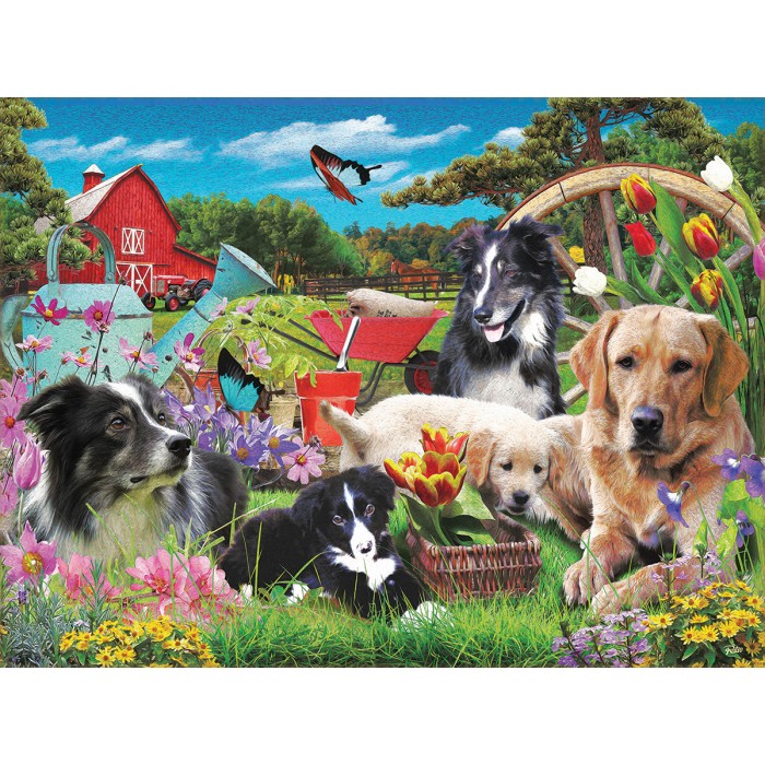 Puzzle  Sunsout-42263 XXL Teile - Who Has A Green Thumb ?