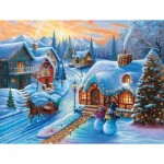 Puzzle  Sunsout-51375 XXL Teile - Sunset Christmas Village