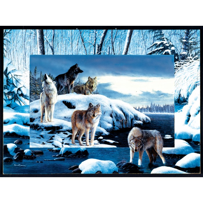 Puzzle  Sunsout-55763 Kevin Daniel - Ice Wolves