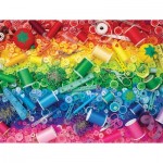 Puzzle  Sunsout-60523 XXL Teile - Näh-Regenbogen