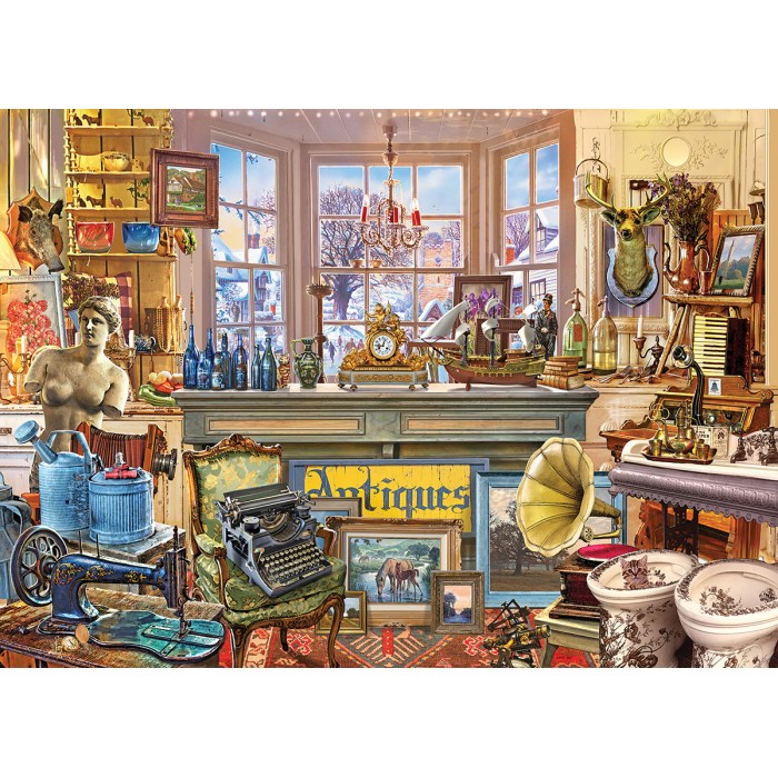 Puzzle  Sunsout-79011 Antique Shoppe