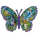 Puzzle  Sunsout-95571 Alixandra Mullins - Rainforest Butterfly