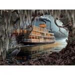 Puzzle  Sunsout-WS51004 Roberta Wesley - Night on the River
