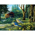 Puzzle   Terry Doughty - Sleepy Hollow Blue Birds