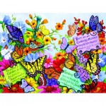 Puzzle   XXL Teile - Butterfly Oasis