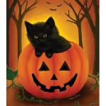 Puzzle   XXL Teile - Halloween Kitten