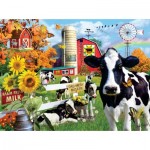 Puzzle   XXL Teile - Lori Schory - Dairy Farm