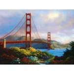 Puzzle   XXL Teile - Morning at the Golden Gate