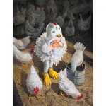 Puzzle   XXL Teile - New Rooster in Town