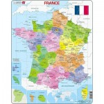  Larsen-A5-FR Rahmenpuzzle - Frankreichkarte