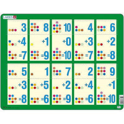 Larsen-AR12 Rahmenpuzzle - Mathematik: Addition von 1 bis 10