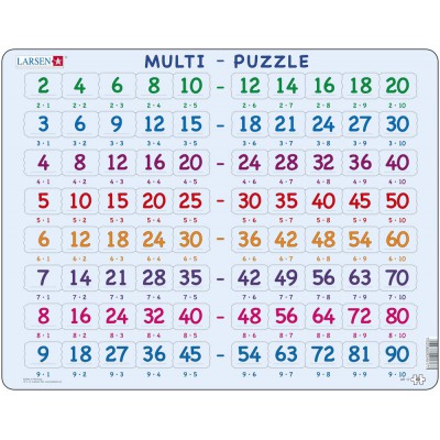 Larsen-AR17 Rahmenpuzzle - Mathematik: Multiplikationstabellen