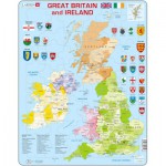  Larsen-K18-GB Rahmenpuzzle - Great Britain and Ireland (auf Englisch)