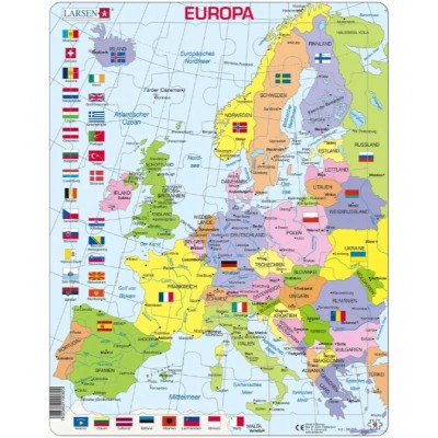 Larsen-K2-DE Rahmenpuzzle - Europa