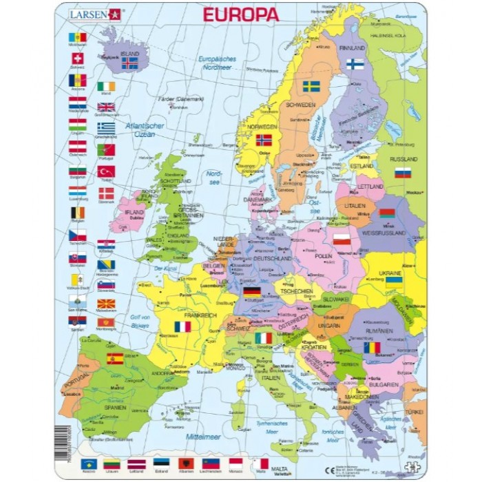 Rahmenpuzzle - Europa