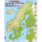  Larsen-K3-V1 Rahmenpuzzle - Die nordischen und baltischen Länder