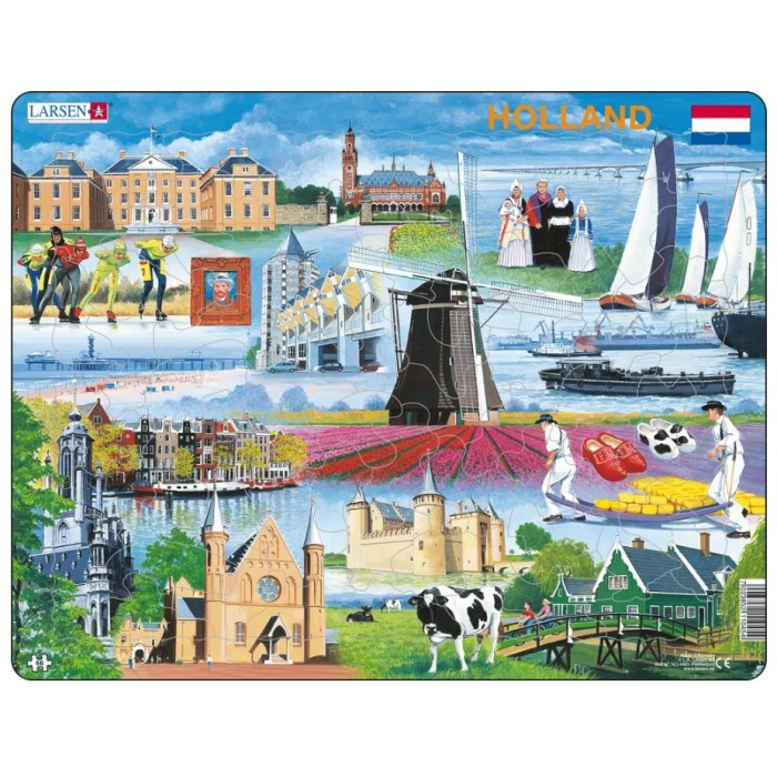 Larsen-KH10-NL Rahmenpuzzle - Holland