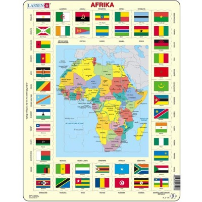 Larsen-KL3-DE Rahmenpuzzle - Afrika