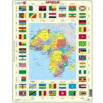  Larsen-KL3-FR Rahmenpuzzle - Afrika (auf Französisch)