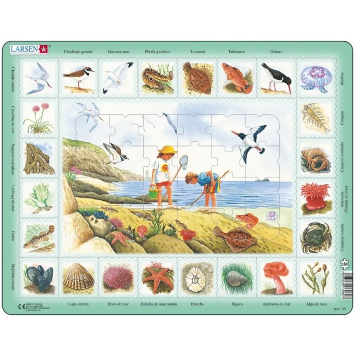 Rahmenpuzzle - Nature Puzzle - Seaside (Spanish)