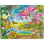  Larsen-NB4-GB Rahmenpuzzle - The Flowers and the Bees (auf Englisch)
