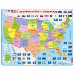   Rahmenpuzzle - Karte der Vereinigten Staaten (in Russisch)