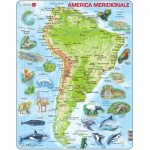   Rahmenpuzzle - South America Topographic Map (Italian)