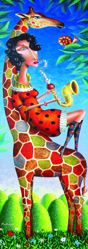 Puzzle Gold-Puzzle-61161 Jazz für eine Giraffe