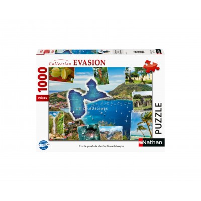 Puzzle Nathan-00910 Postcard From Guadeloupe