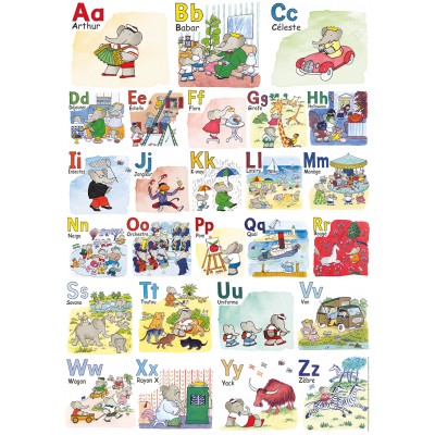 Puzzle Nathan-00911 Babars Alphabetbuch