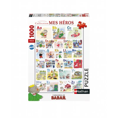 Puzzle Nathan-00911 Babars Alphabetbuch