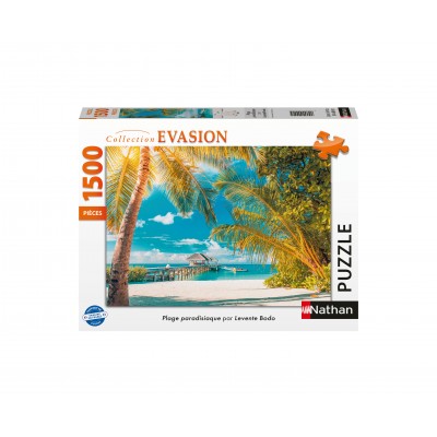 Puzzle Nathan-00940 Levente Bodo - Paradies-Strand