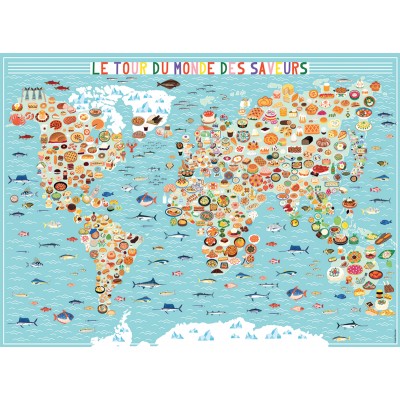 Puzzle Nathan-00976 Around the World of Flavors - Julie Mercier