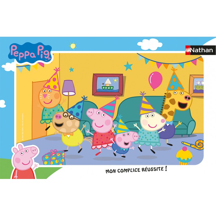 Rahmenpuzzle - Peppa Pigs Geburtstag