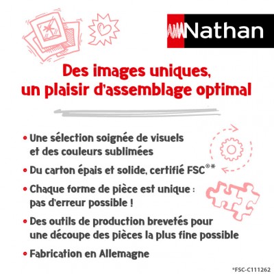 Puzzle Nathan-01150 Beschützer des Schlosses (Sammlung Fantasy)