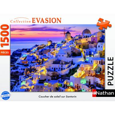 Puzzle Nathan-01532 Santorini im Sonnenuntergang