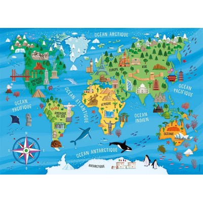 Puzzle Nathan-86775 Map of the World