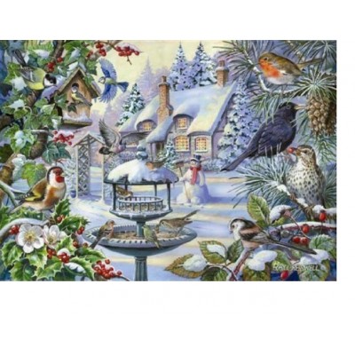 Puzzle The-House-of-Puzzles-2247 XXL Teile - Winter Birds