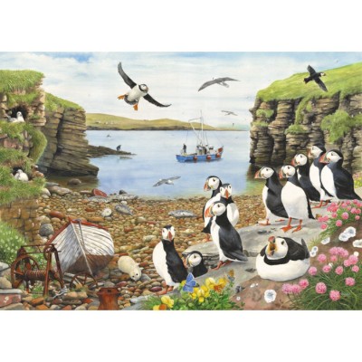 Puzzle The-House-of-Puzzles-2766 XXL Teile - Puffin Parade